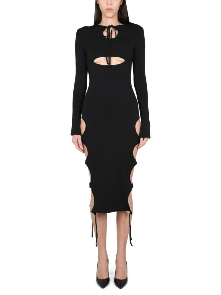 DRESS WITH CUT-OUT DETAILS