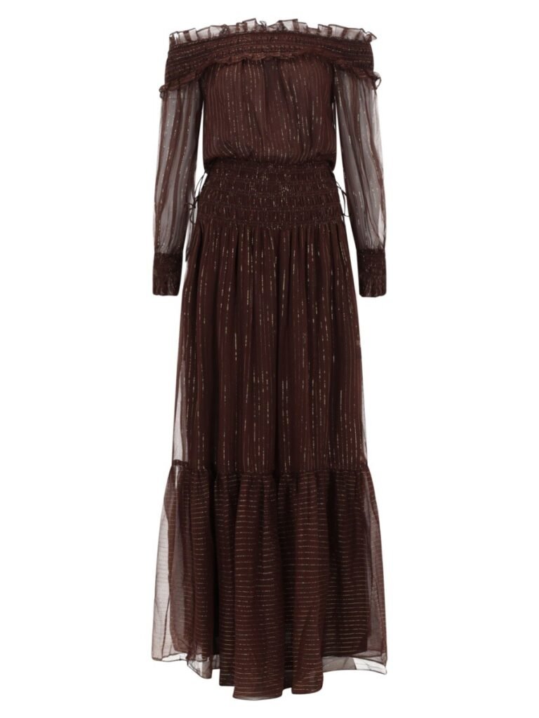 DRESS WITH RUFFLES AND FLOUNCES