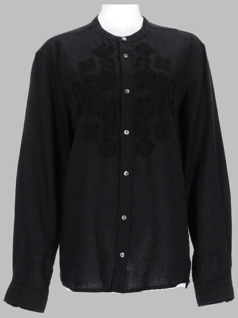 embroidered linen shirt
