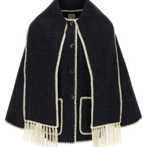 'Embroidered Scarf Jacket Harvest' coat