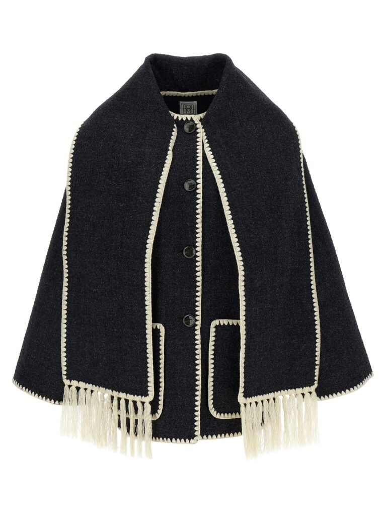 'Embroidered Scarf Jacket Harvest' coat