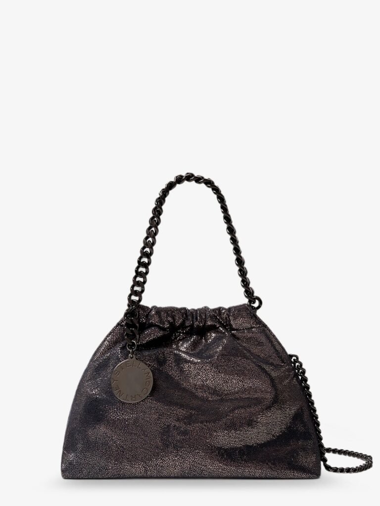 Falabella Eco Shiny Dotted Chamois Fabric Shoulder Bag