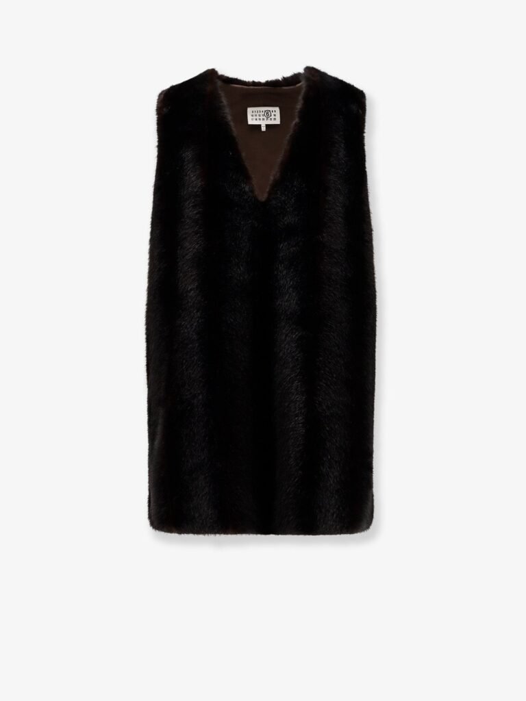 Faux shearling short dress