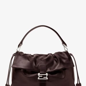 Fendi Flux Maxi Messenger leather shoulder bag