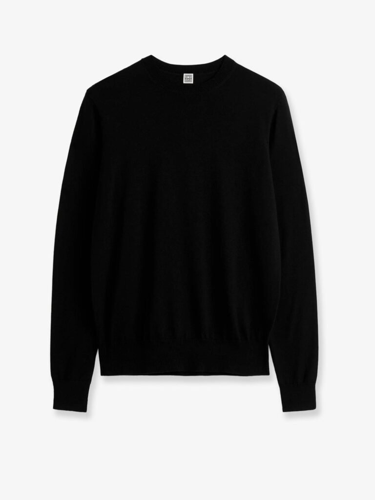 Fine Crew Knit wool and silk blend sweater