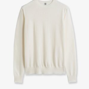 Fine Crew Knit wool and silk blend sweater