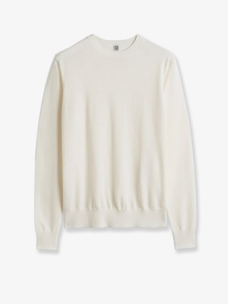 Fine Crew Knit wool and silk blend sweater