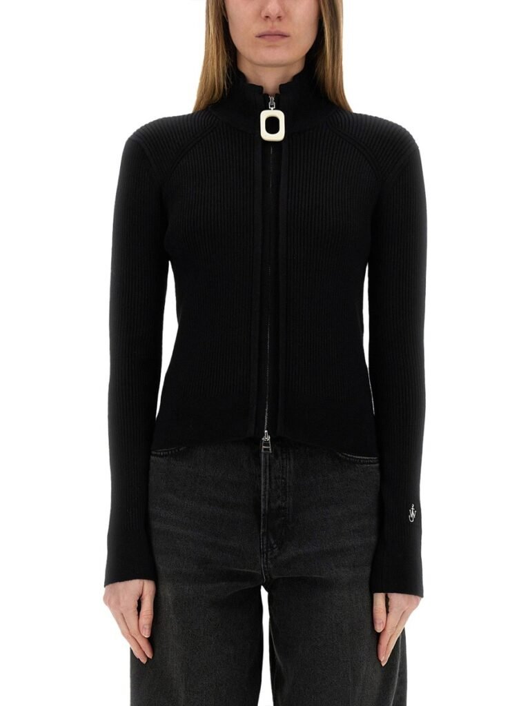 FITTED CARDIGAN WITH ZIPPER
