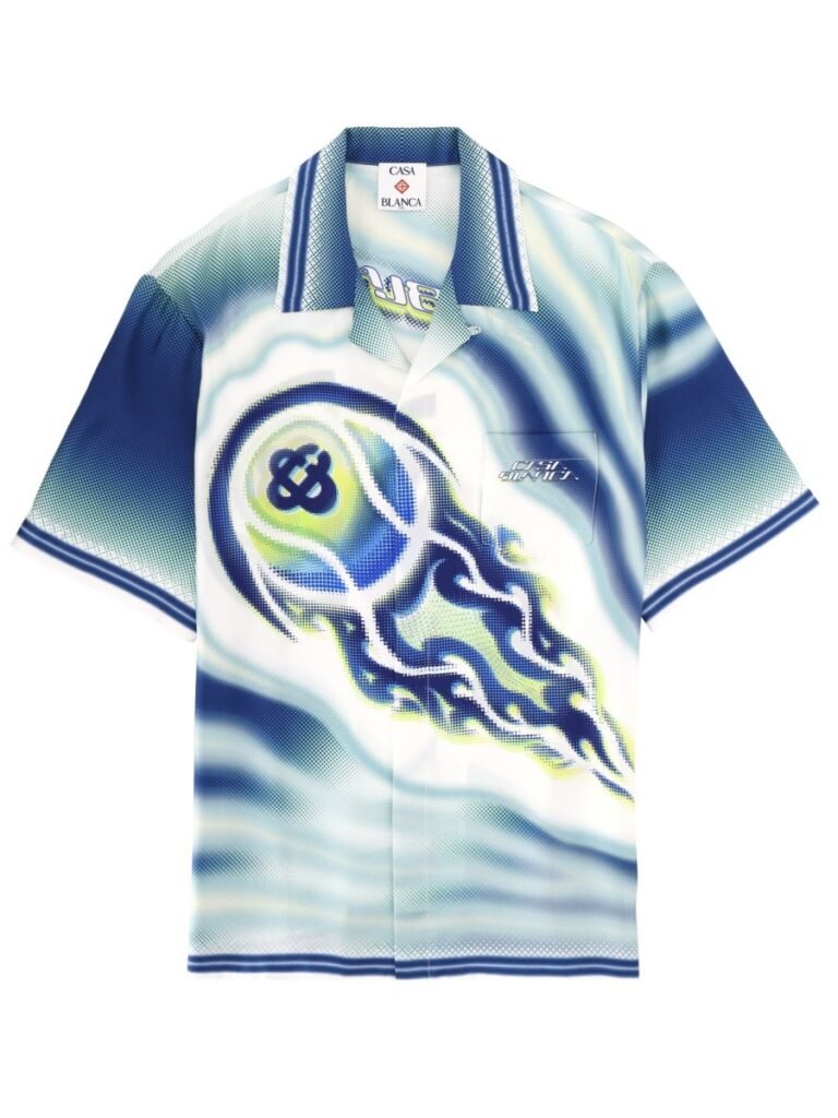 "FLAMING TENNIS BALL" SHIRT
