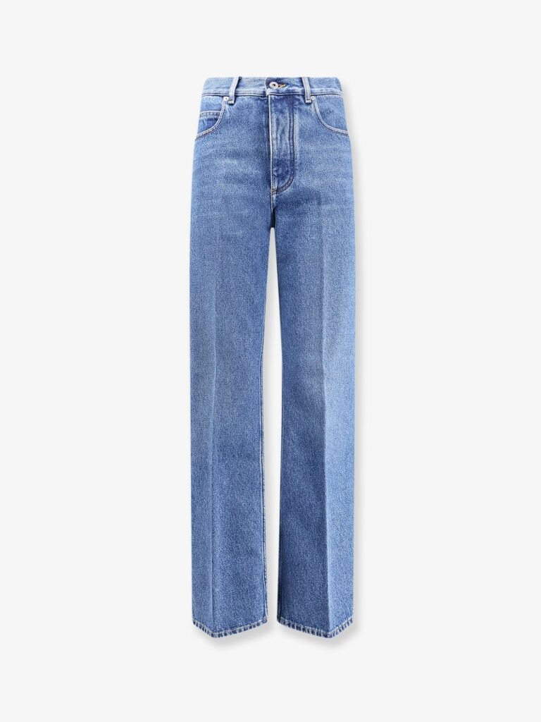 Flared cotton jeans
