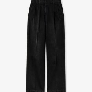 Flavia stone-washed cotton trousers