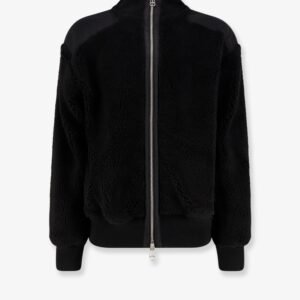 Fleece synthetic fur bomber