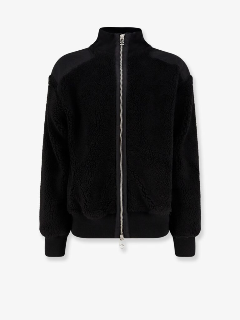 Fleece synthetic fur bomber