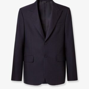 Formal wool and cotton blazer