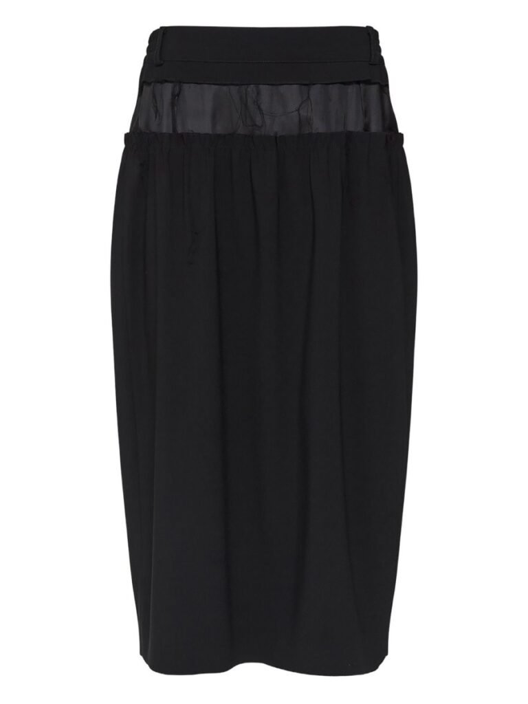 "FOUR STITCHES" MIDI SKIRT