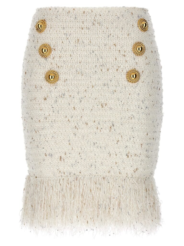 'Fringed Tweed' skirt