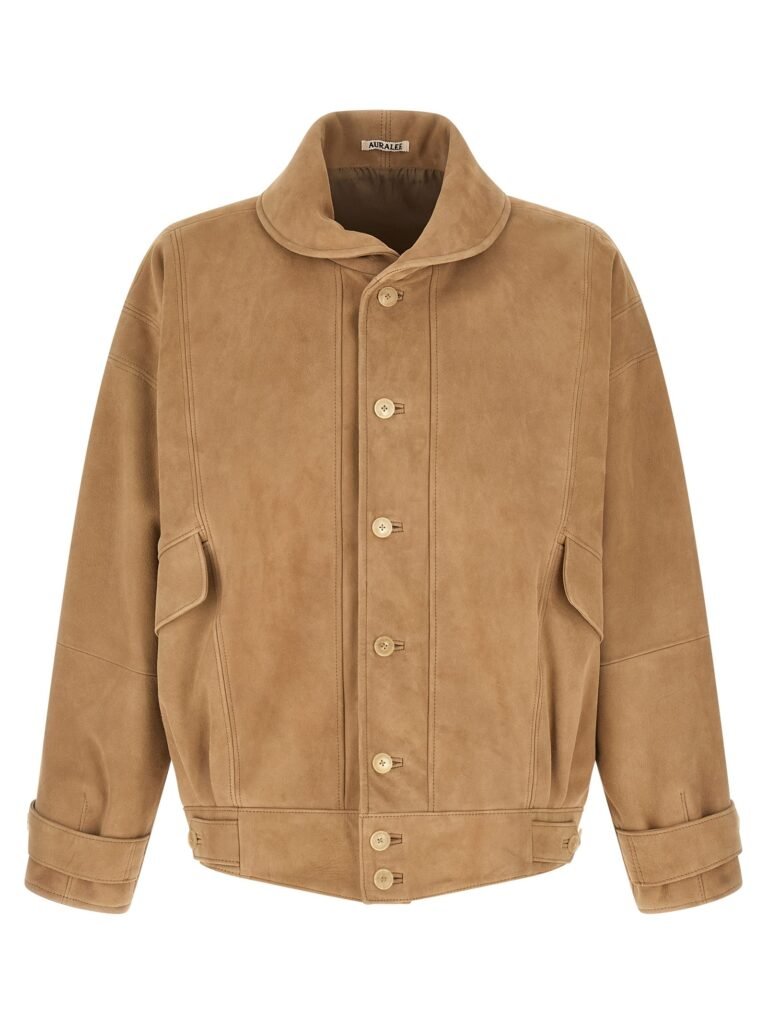 Full grain leather blouson