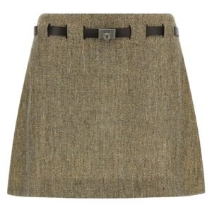 'Gancini' belt skirt