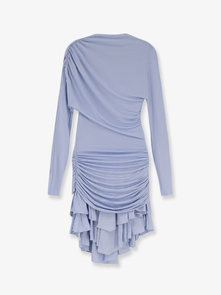 Gathered jersey mini dress
