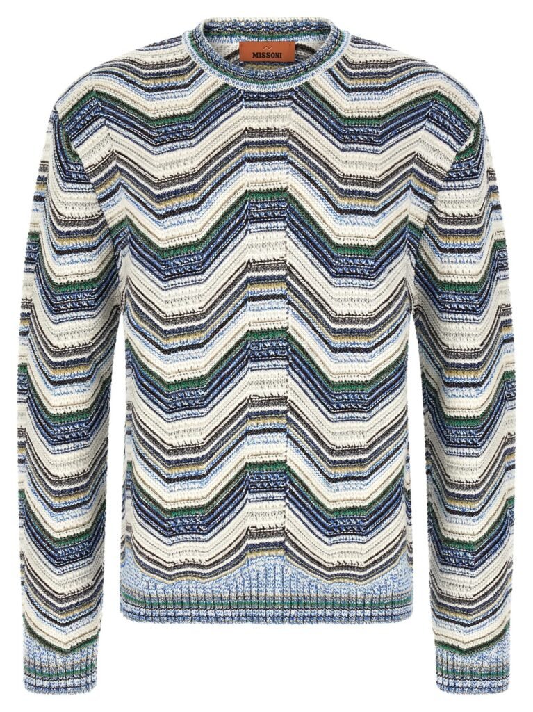 Geometric zig zag sweater