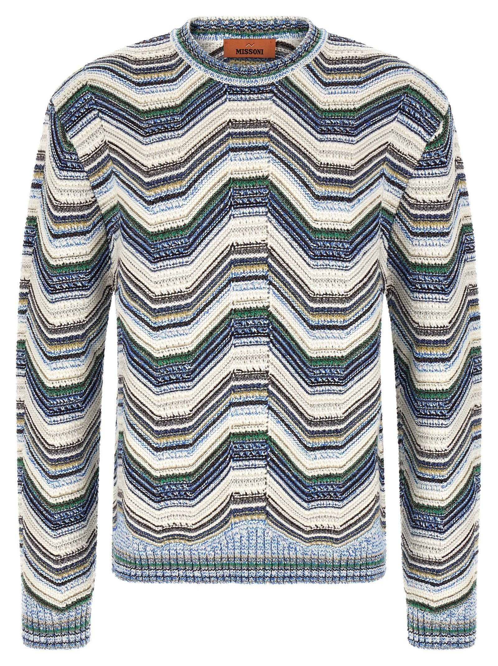 Geometric zig zag sweater