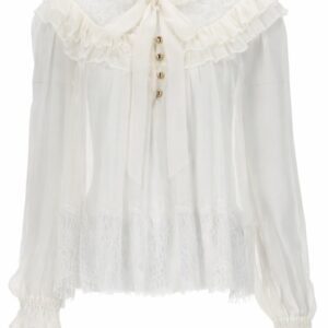 GEORGETTE BLOUSE WITH RUFFLES