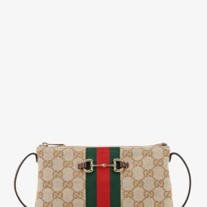 GG fabric crossbody with Nastro Web detail on the front