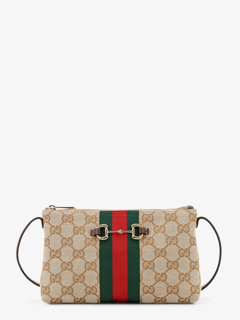 GG fabric crossbody with Nastro Web detail on the front