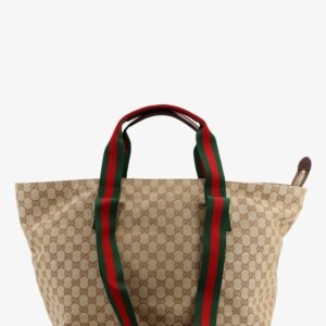 GG fabric shopping bag with Nastro Web handle detail