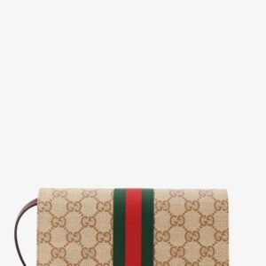 GG fabric shoulder bag with Nastro Web detail