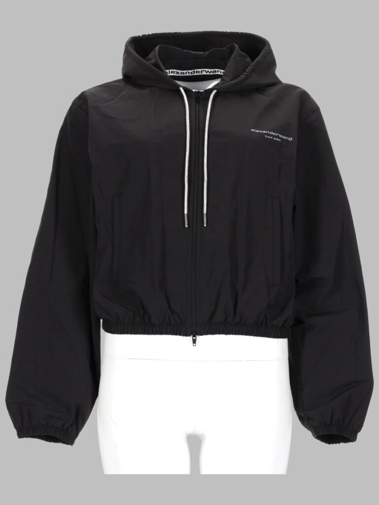 GIACCA CON CAPPUCCIO E LOGO