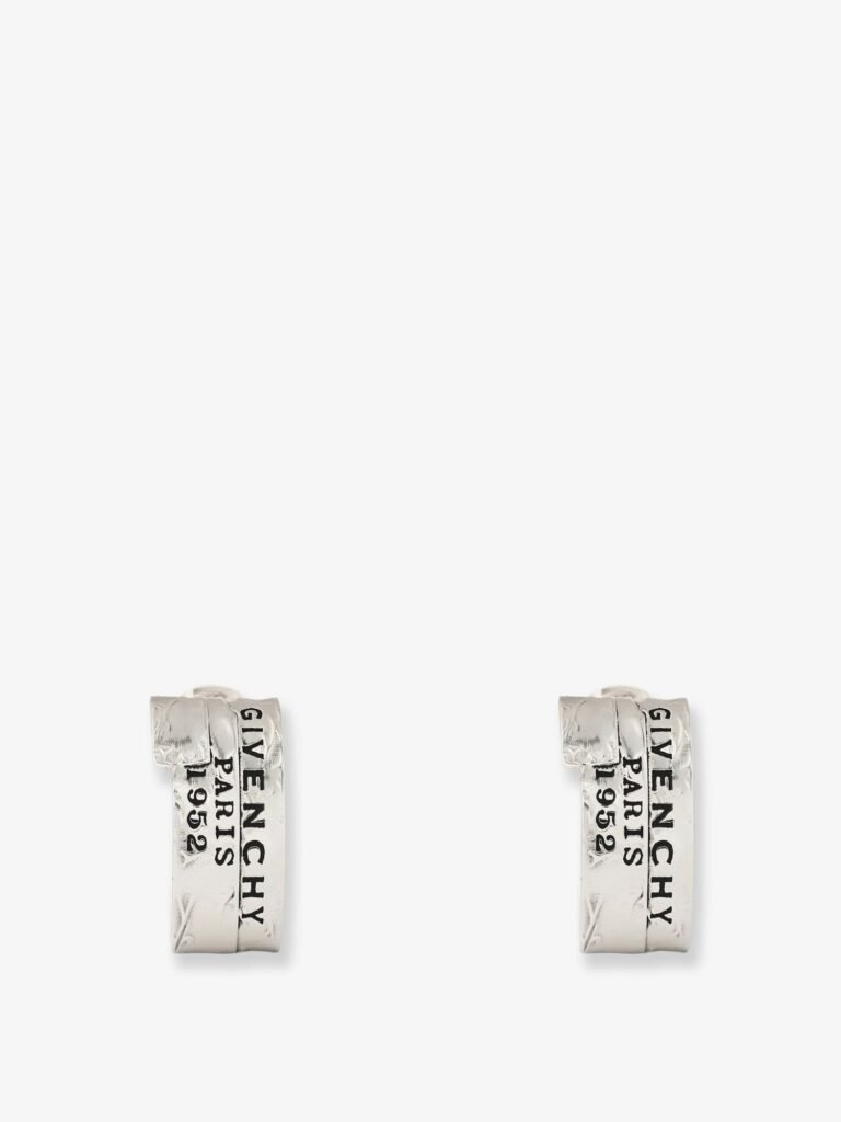 Givenchy Tape earrings in metal and enamel