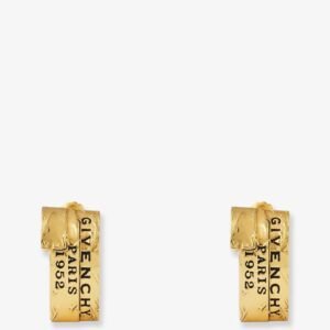 Givenchy Tape metal earrings with gold finishes