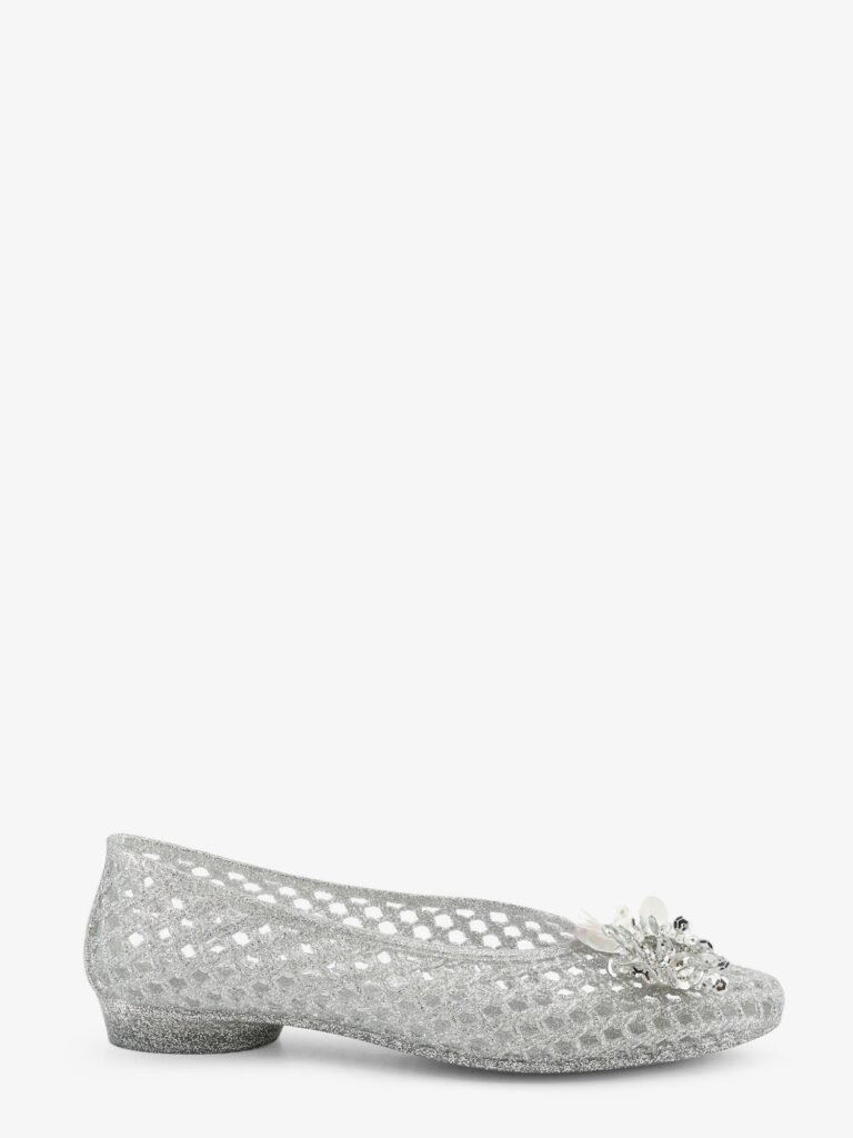 Glitter PVC ballerinas