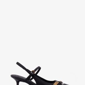 Gloria 18 leather pumps with metal lettering detail
