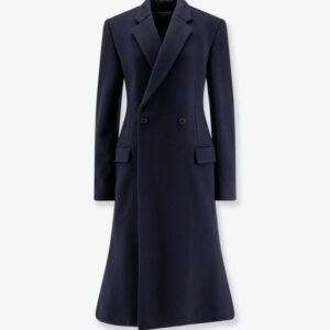 Godet Midi double-breasted wool coat