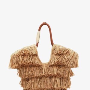 Golden Time crossbody bag with fringe