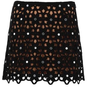 GONNA CROCHET CON MOTIVO FLOREALE