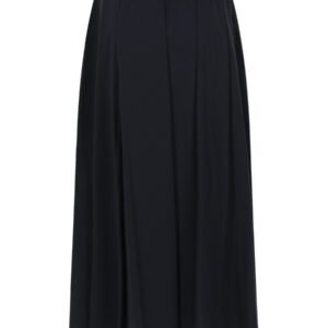 GONNA IN POPELINE DI COTONE E NYLON STRETCH