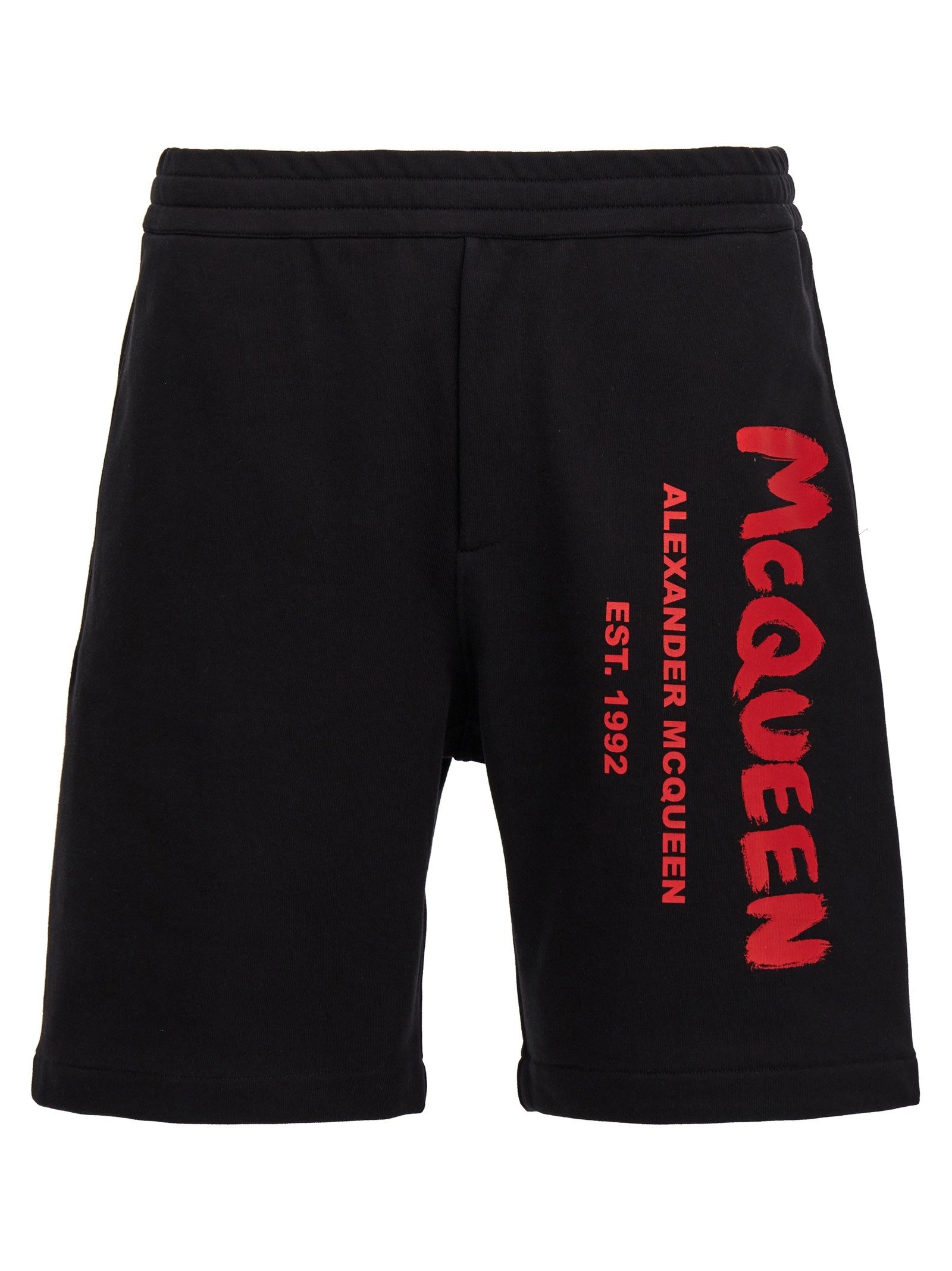 ‘Graffiti’ bermuda shorts – Black – S