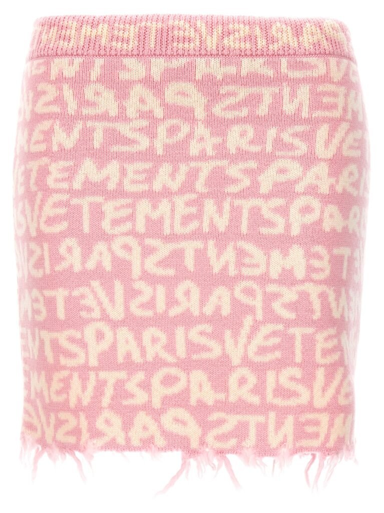 'Graffiti Monogram' skirt