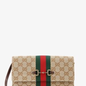 Gucci Horsebit Web GG fabric wallet