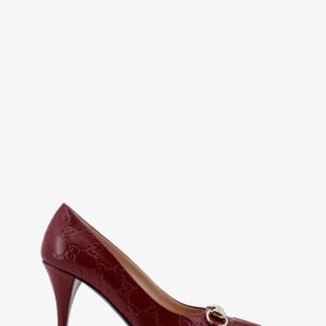Gucci Rosso Ancora GG leather décolleté