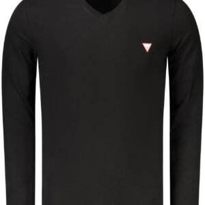 GUESS JEANS LONG SLEEVE T-SHIRT MEN BLACK