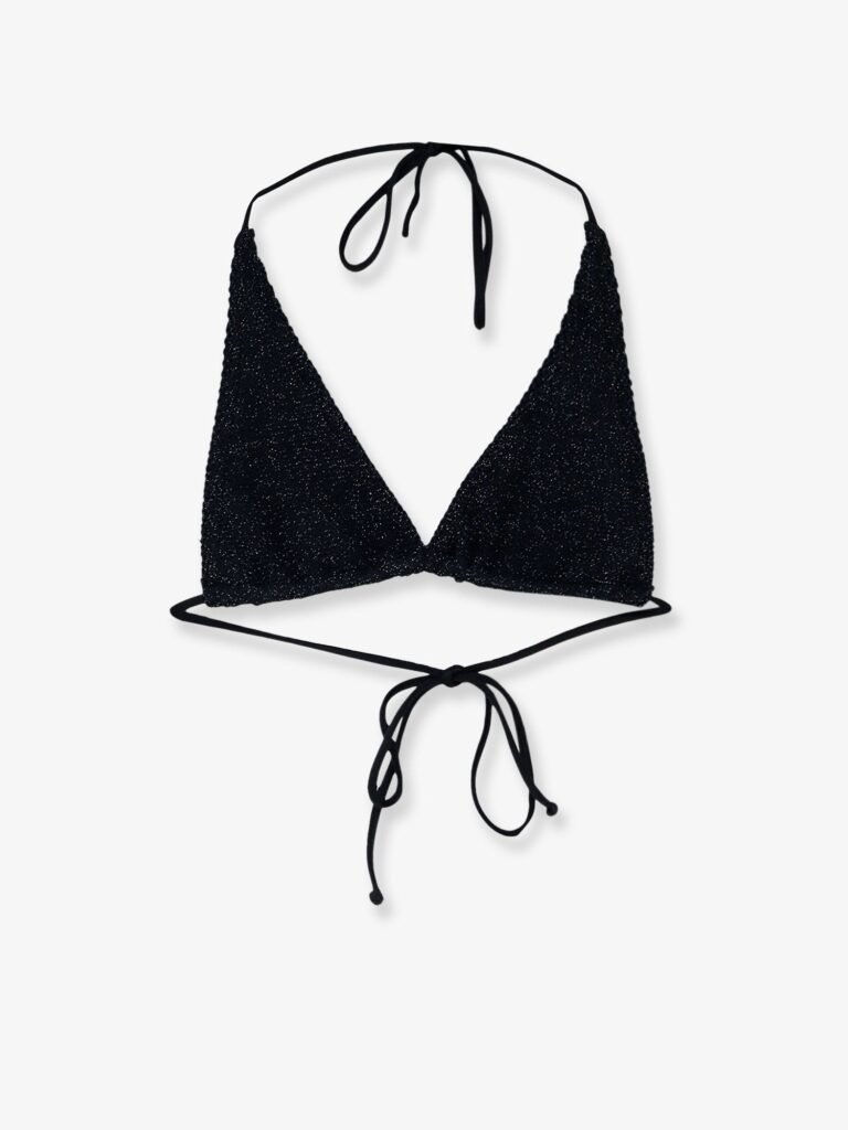 Guiana Crinkle Lurex Bikini Top