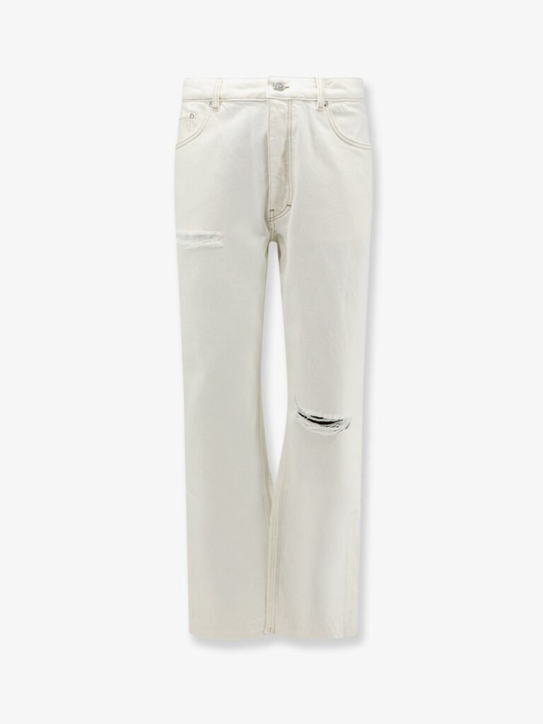 Heaton white denim jeans