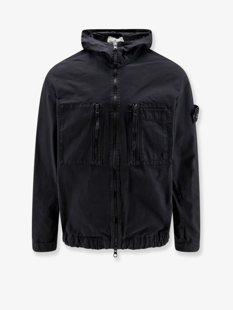 Hooded organic cotton jacket