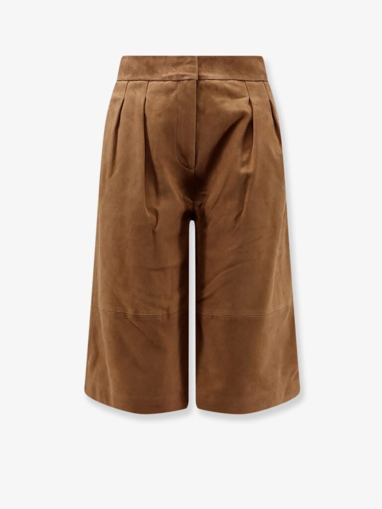 Inez suede bermuda shorts