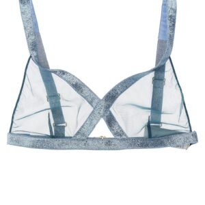 Iridescent sable tulle top