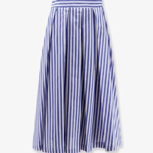 Iris striped cotton skirt